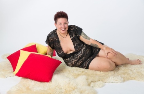 nerdy chubby lingerie adult picture