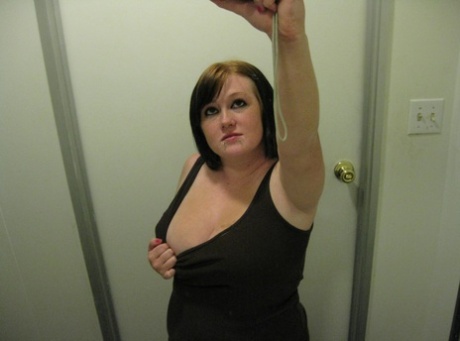 bbw in stockings passionate fingering pussy after work amateur pornographic photo